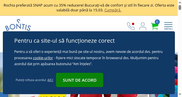 Screenshot of bontis.ro