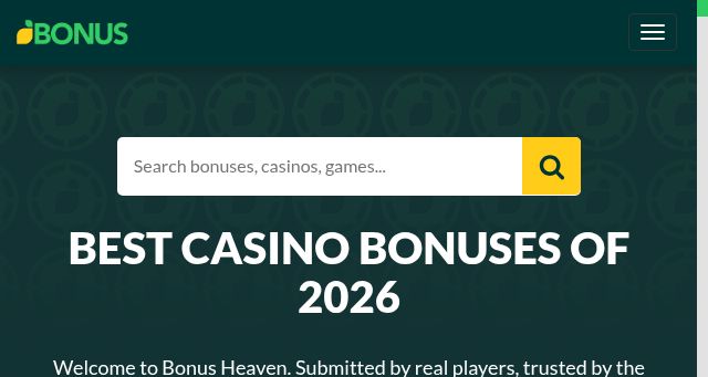 Screenshot of bonuscasino.org