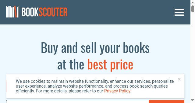 Screenshot of bookscouter.com
