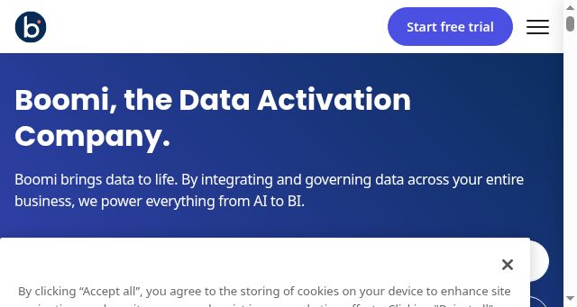 Screenshot of boomi.com