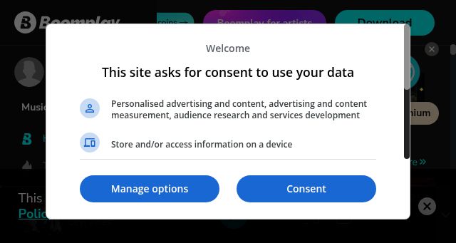 Screenshot of boomplay.com