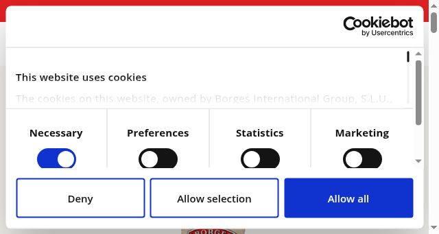 Screenshot of borges.es