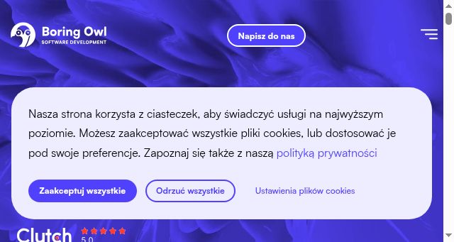 Screenshot of boringowl.io