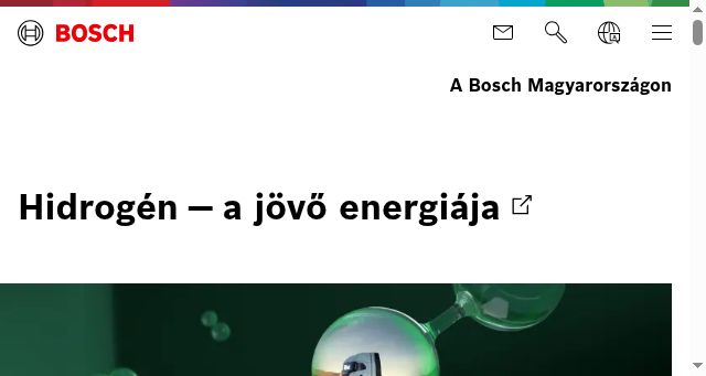 Screenshot of bosch.hu