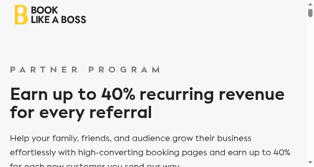 Screenshot of bosses.net