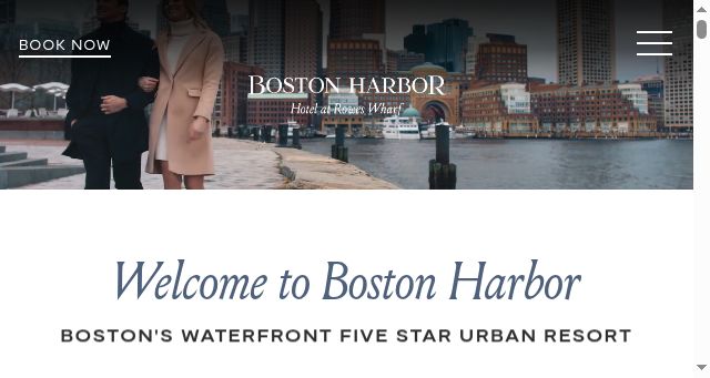 Screenshot of bostonharborhotel.com