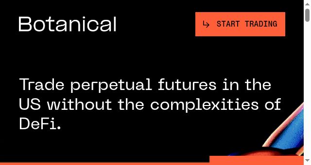 Screenshot of botanical.finance