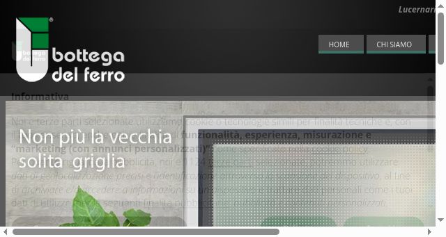 Screenshot of bottegadelferro.net