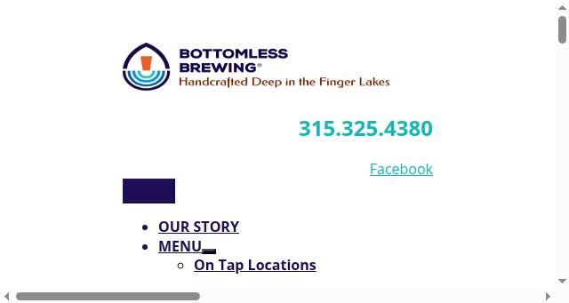 Screenshot of bottomlessbrewing.com