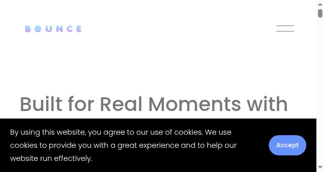 Screenshot of bouncelife.com