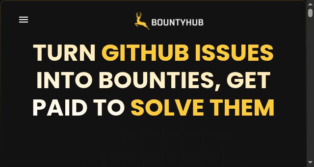Screenshot of bountyhub.dev