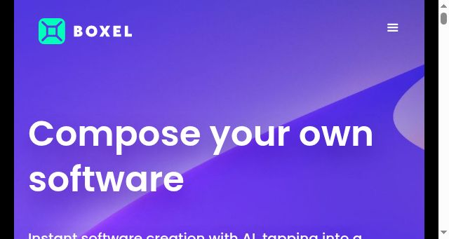 Screenshot of boxel.ai