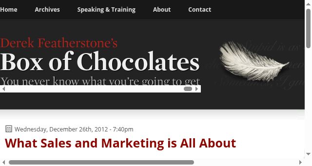 Screenshot of boxofchocolates.ca
