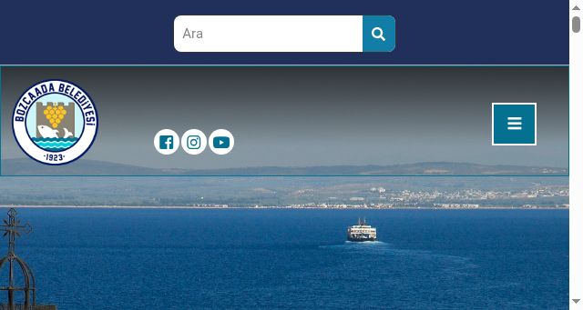 Screenshot of bozcaada.bel.tr