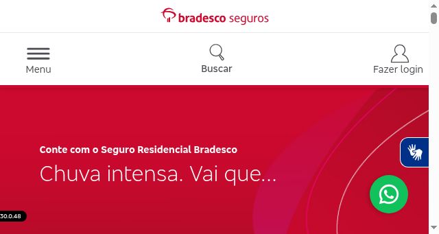 Screenshot of bradescoseguros.com.br