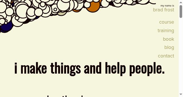Screenshot of bradfrost.com