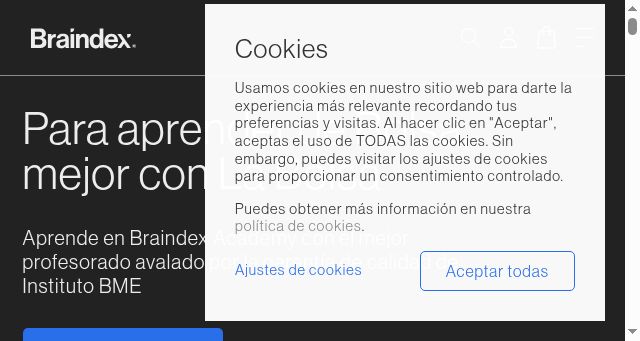 Screenshot of braindex.academy