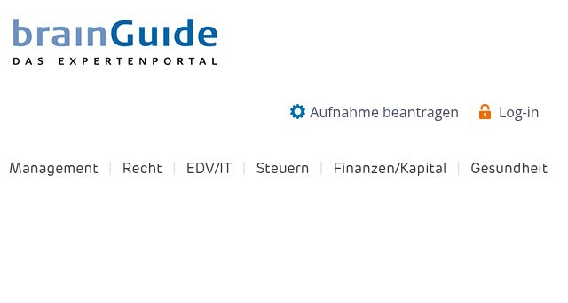 Screenshot of brainguide.de