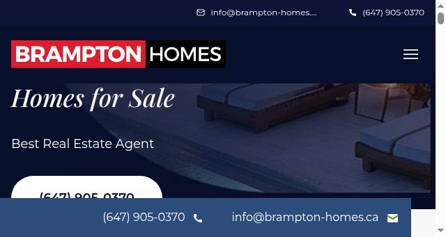Screenshot of brampton-homes.ca