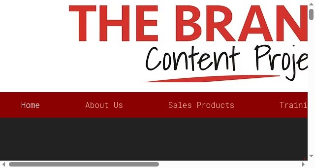 Screenshot of brandedcontentproject.com