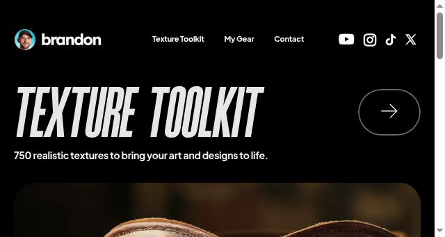 Screenshot of brandon.design