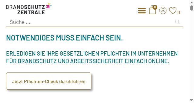 Screenshot of brandschutz-zentrale.de