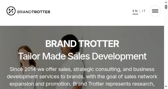 Screenshot of brandtrotter.net