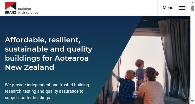 Screenshot of branz.co.nz