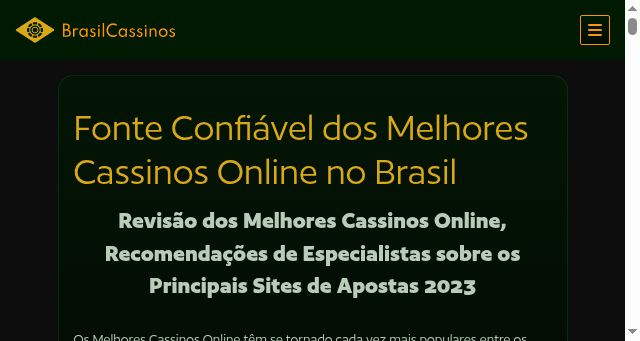 Screenshot of brasil-cassinos.com