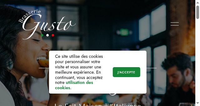 Screenshot of brasseriegusto.com