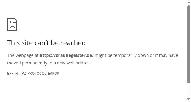 Screenshot of braunegeister.de