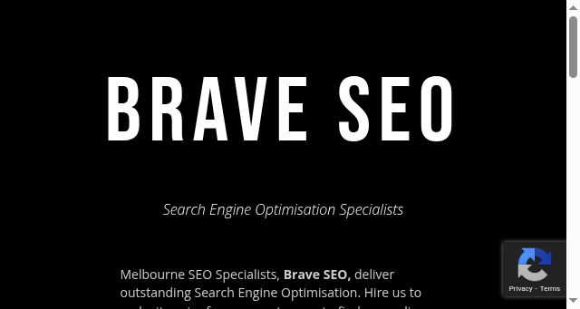 Screenshot of braveseo.com.au
