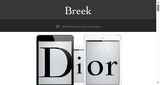 Screenshot of breek.fr