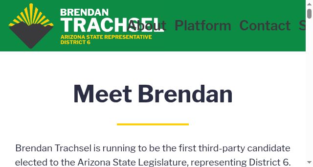 Screenshot of brendantrachsel.com