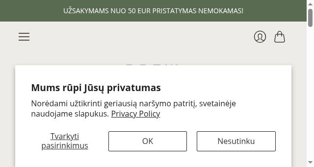 Screenshot of brew.lt