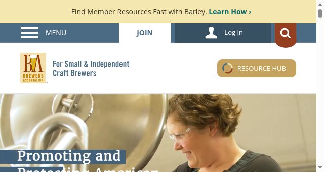 Screenshot of brewersassociation.org