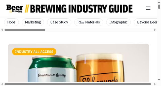 Screenshot of brewingindustryguide.com
