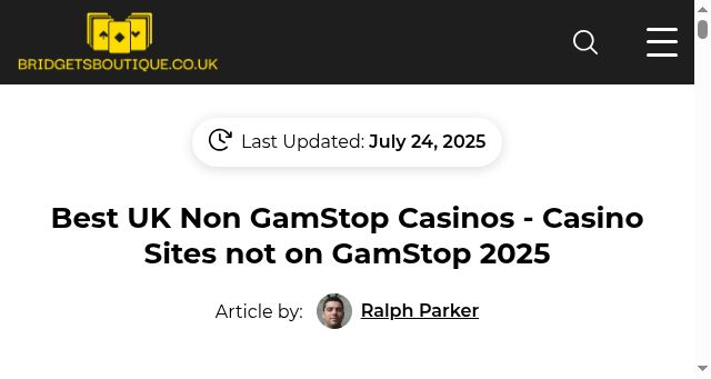 Screenshot of bridgetsboutique.co.uk