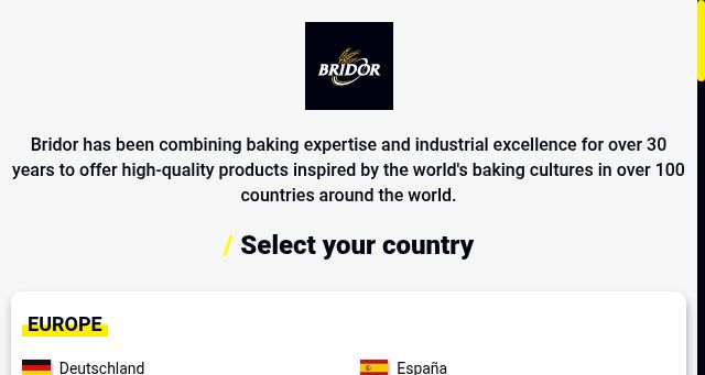 Screenshot of bridor.com