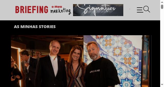 Screenshot of briefing.pt