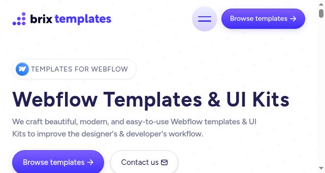 Screenshot of brixtemplates.com