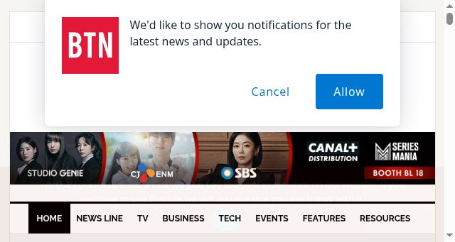 Screenshot of broadbandtvnews.com