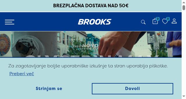 Screenshot of brooksrunning.si