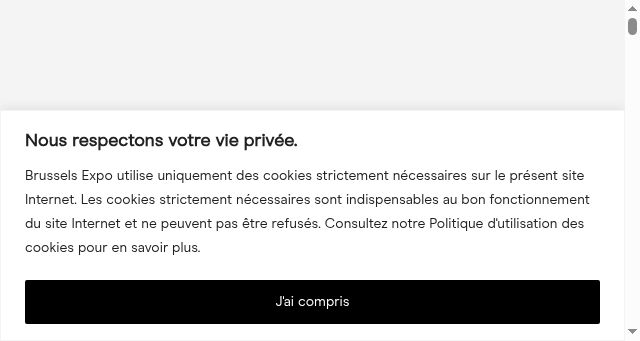 Screenshot of brussels-expo.com