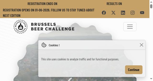 Screenshot of brusselsbeerchallenge.com