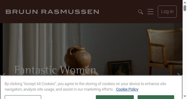 Screenshot of bruun-rasmussen.dk