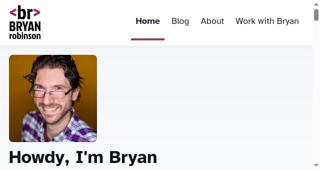 Screenshot of bryanlrobinson.com