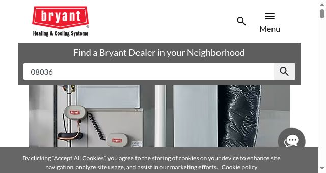 Screenshot of bryant.com