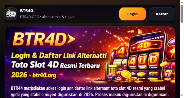 Screenshot of btr4d.org