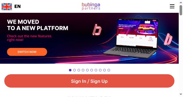 Screenshot of bubinga.partners